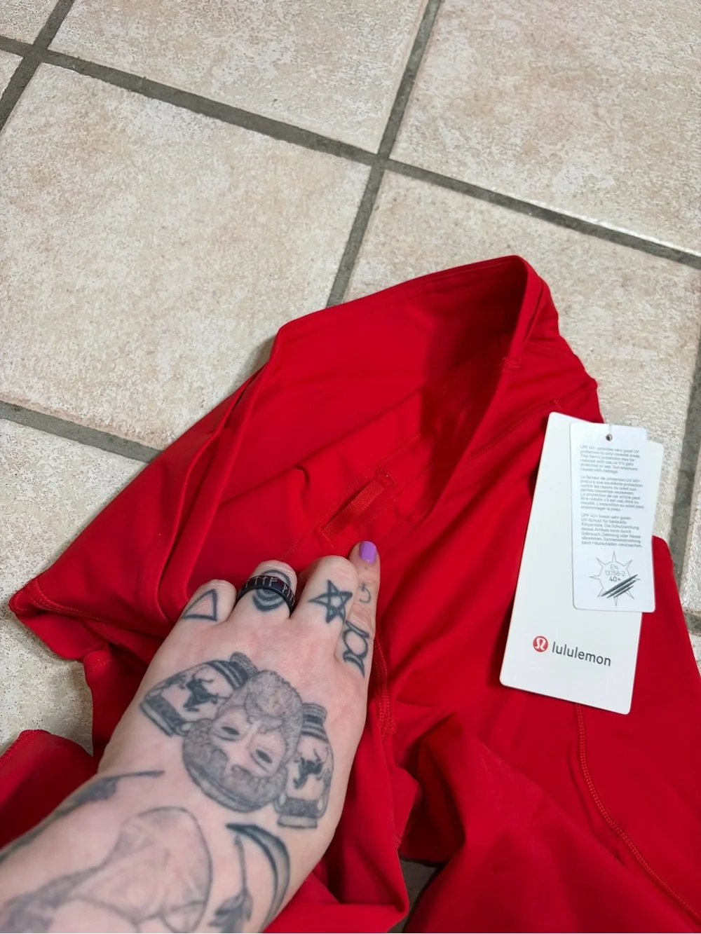 NWT Lululemon Fast and Free High-Rise Short 8” *Pockets (Oxford Red) Size 4
